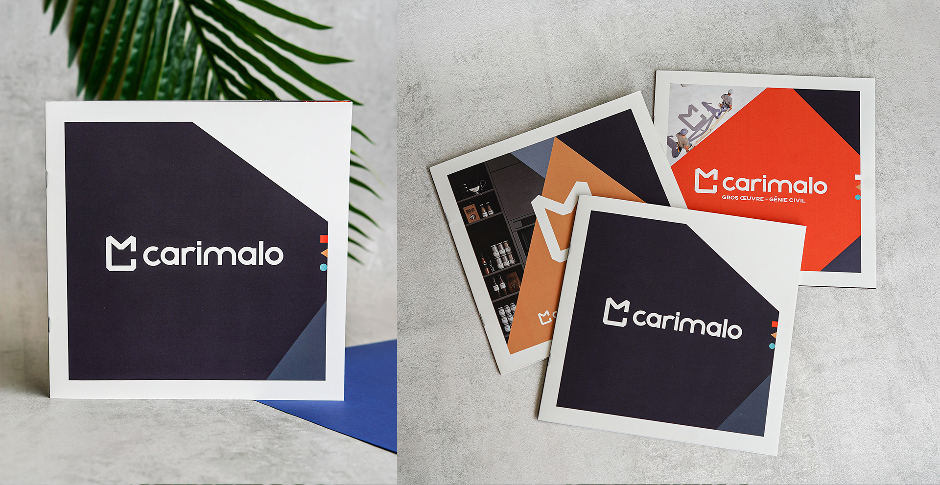  Création de 4 plaquettes commerciales pour le Groupe Carimalo