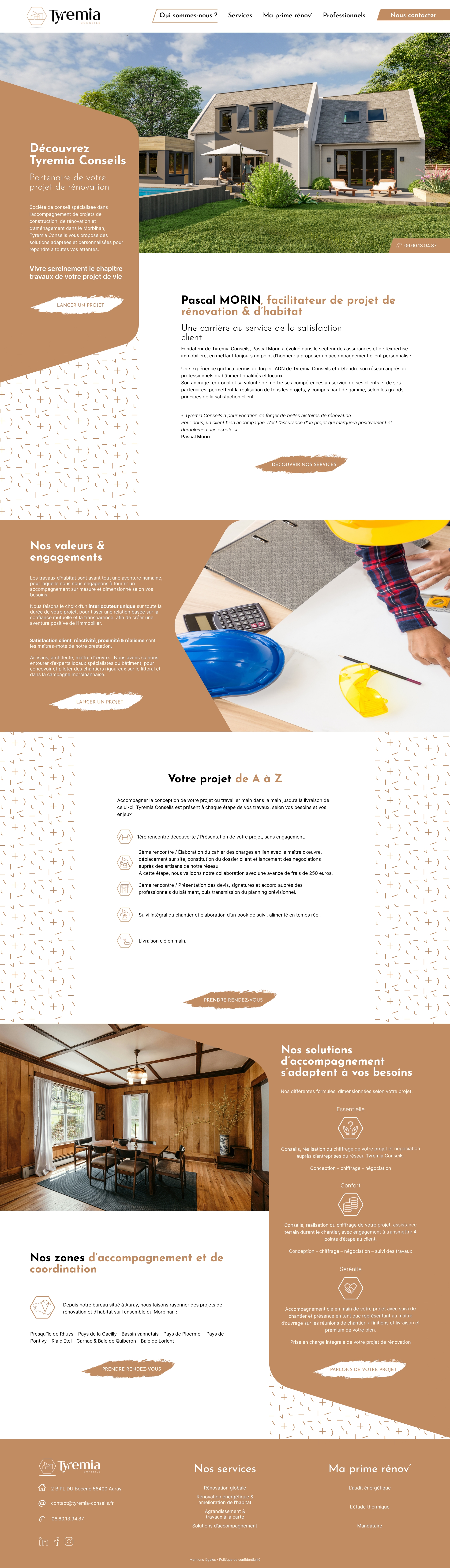 Tyremia Conseils : Webdesign de la page Qui sommes nous