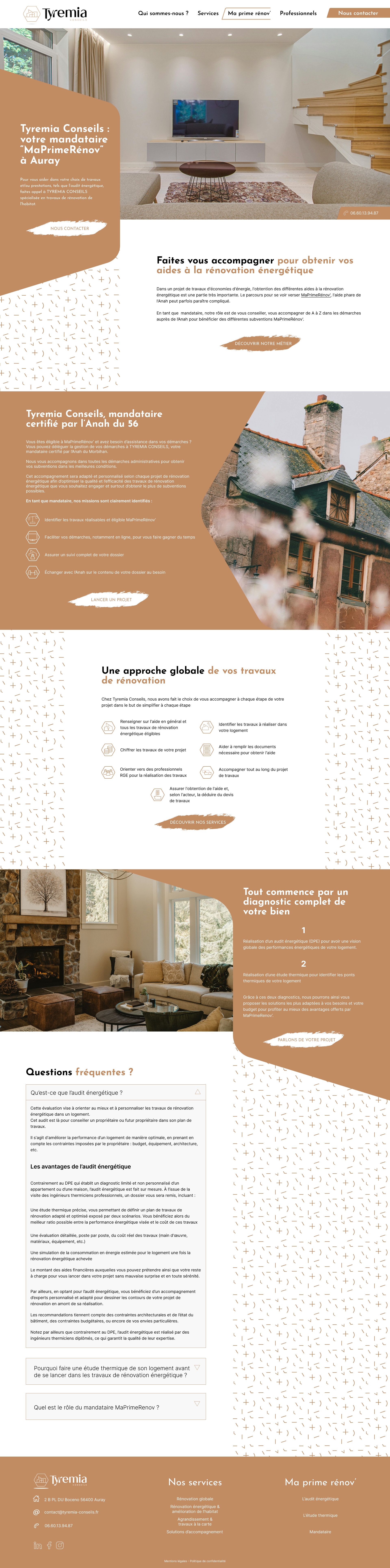 Tyremia Conseils : Webdesign de la page Ma Prime rénov
