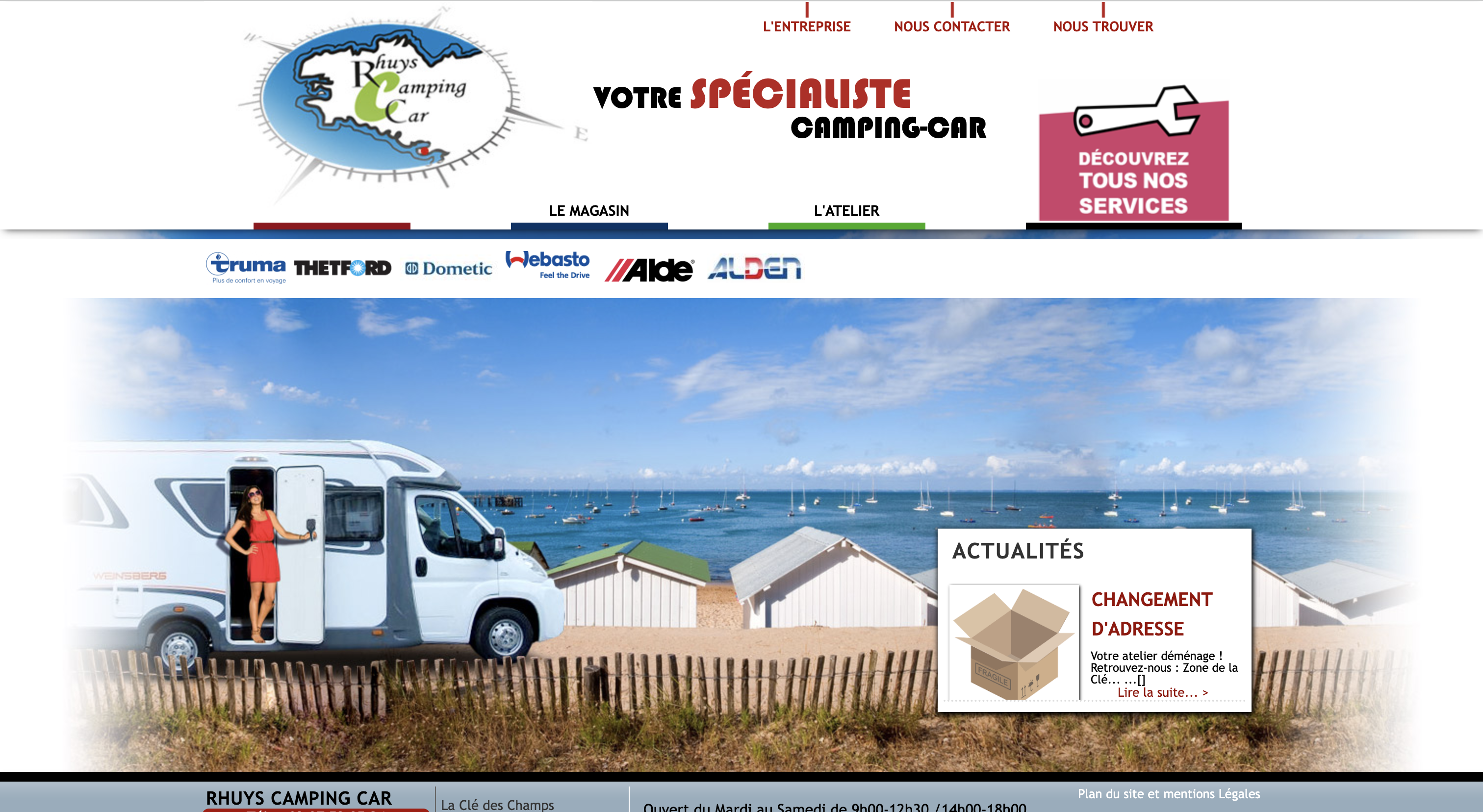 Site internet avant la refonte