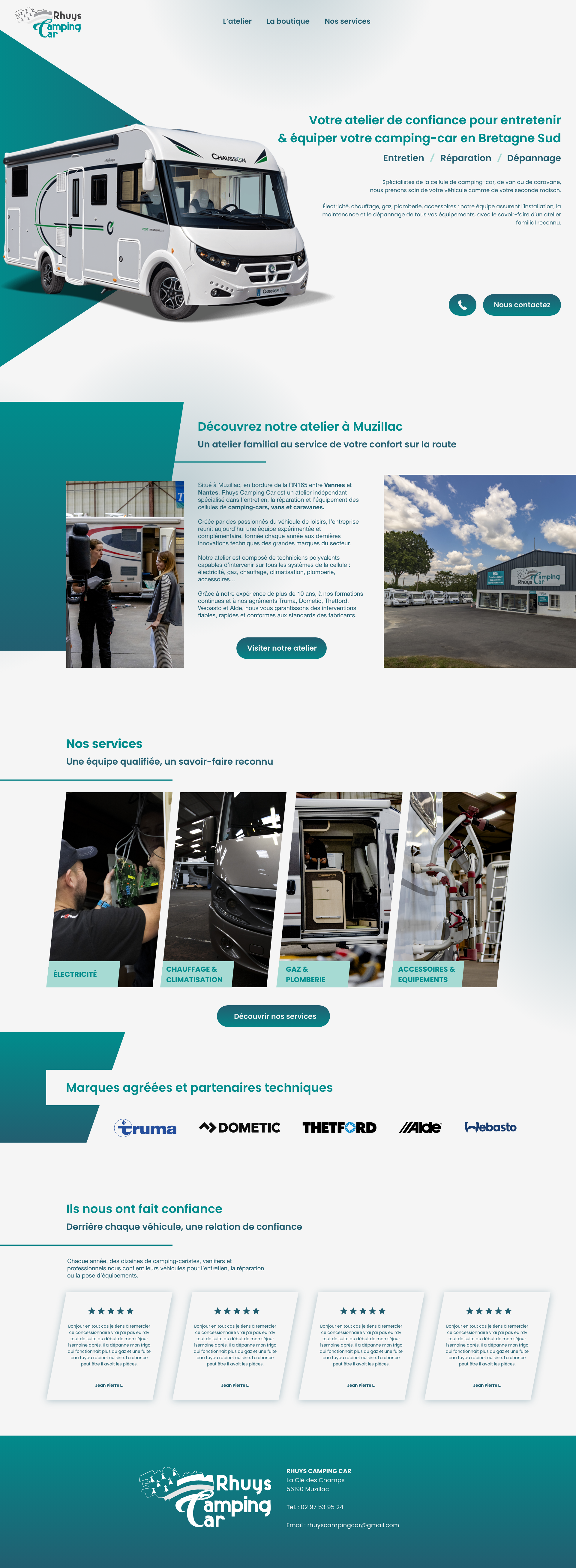 Nouvelle page d'accueil