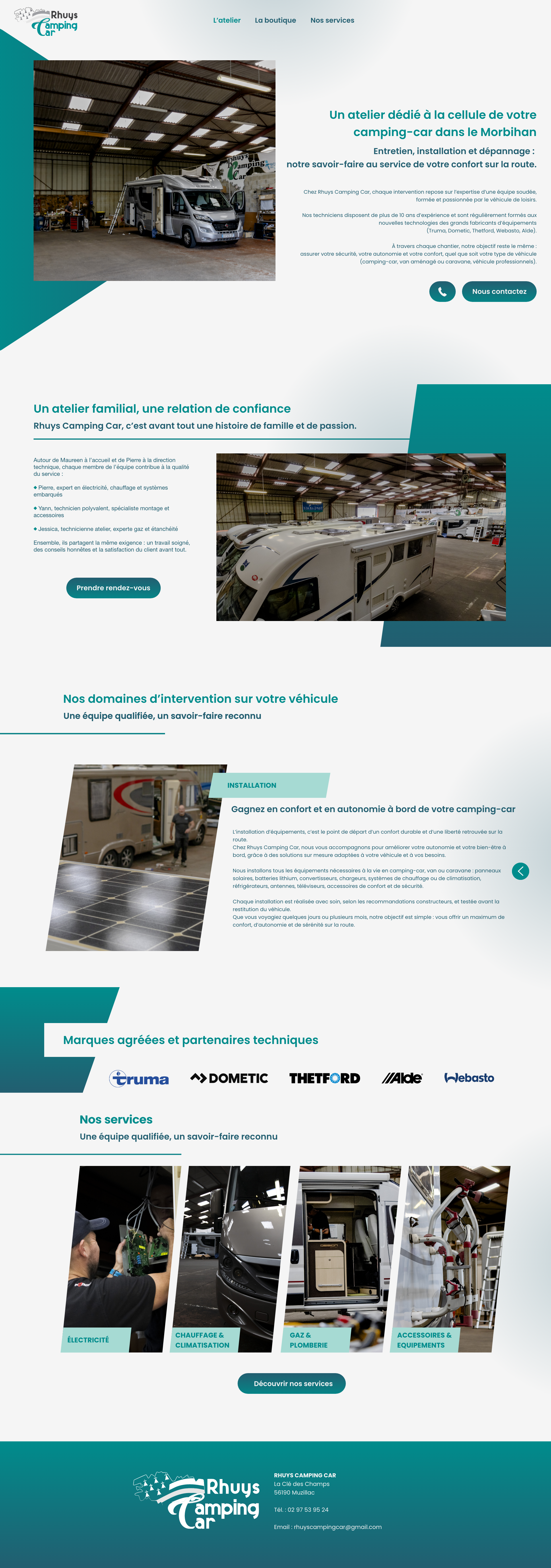 Nouvelle page de présentation de l'atelier