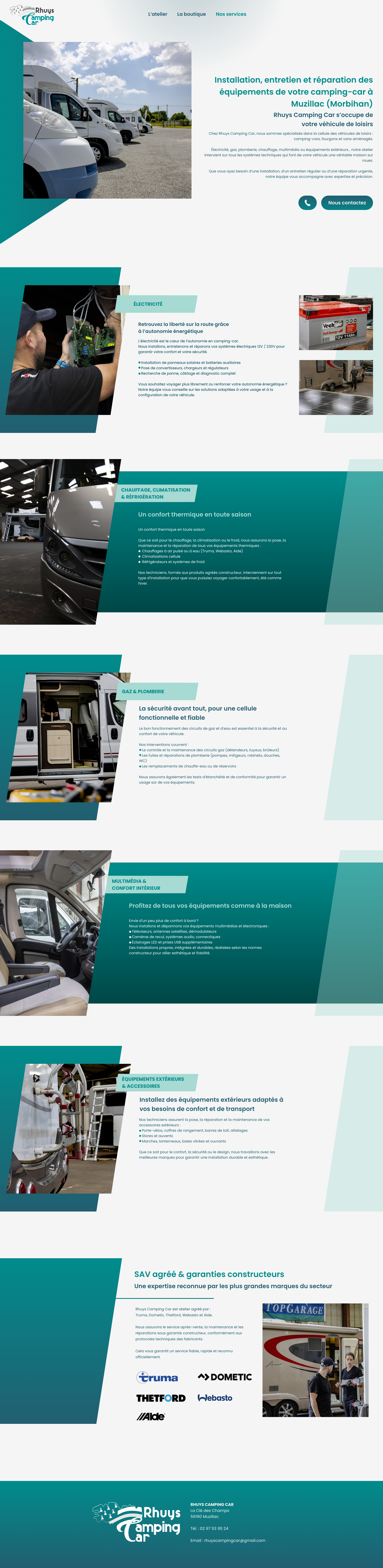 Nouvelle page de présentation des services et du savoir faire