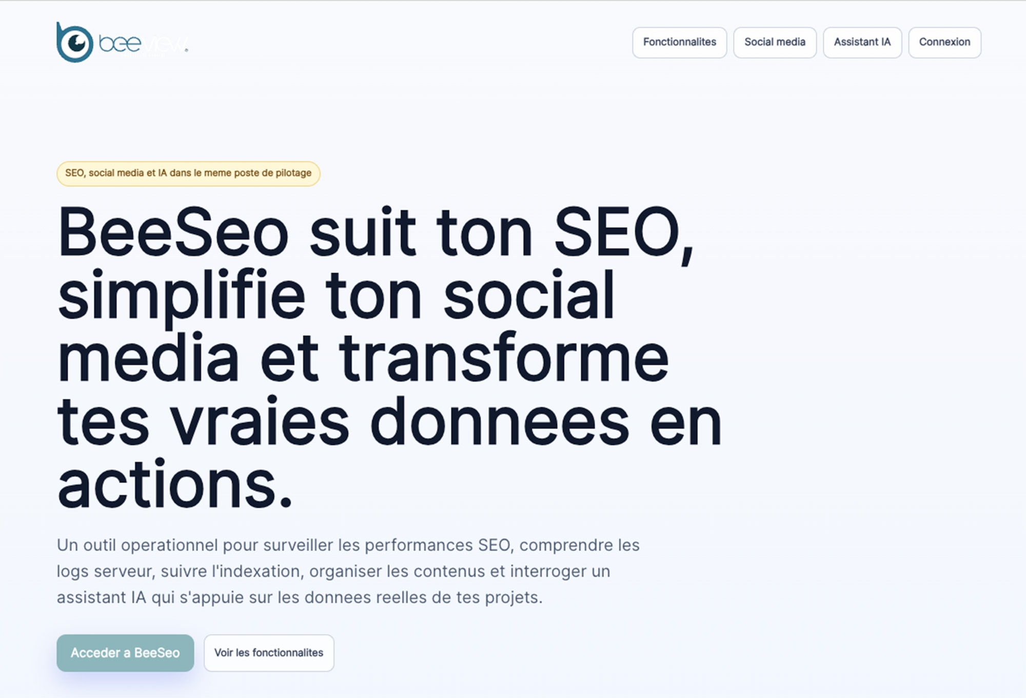 Beeseo, outil de suivi SEO développé par Beeview