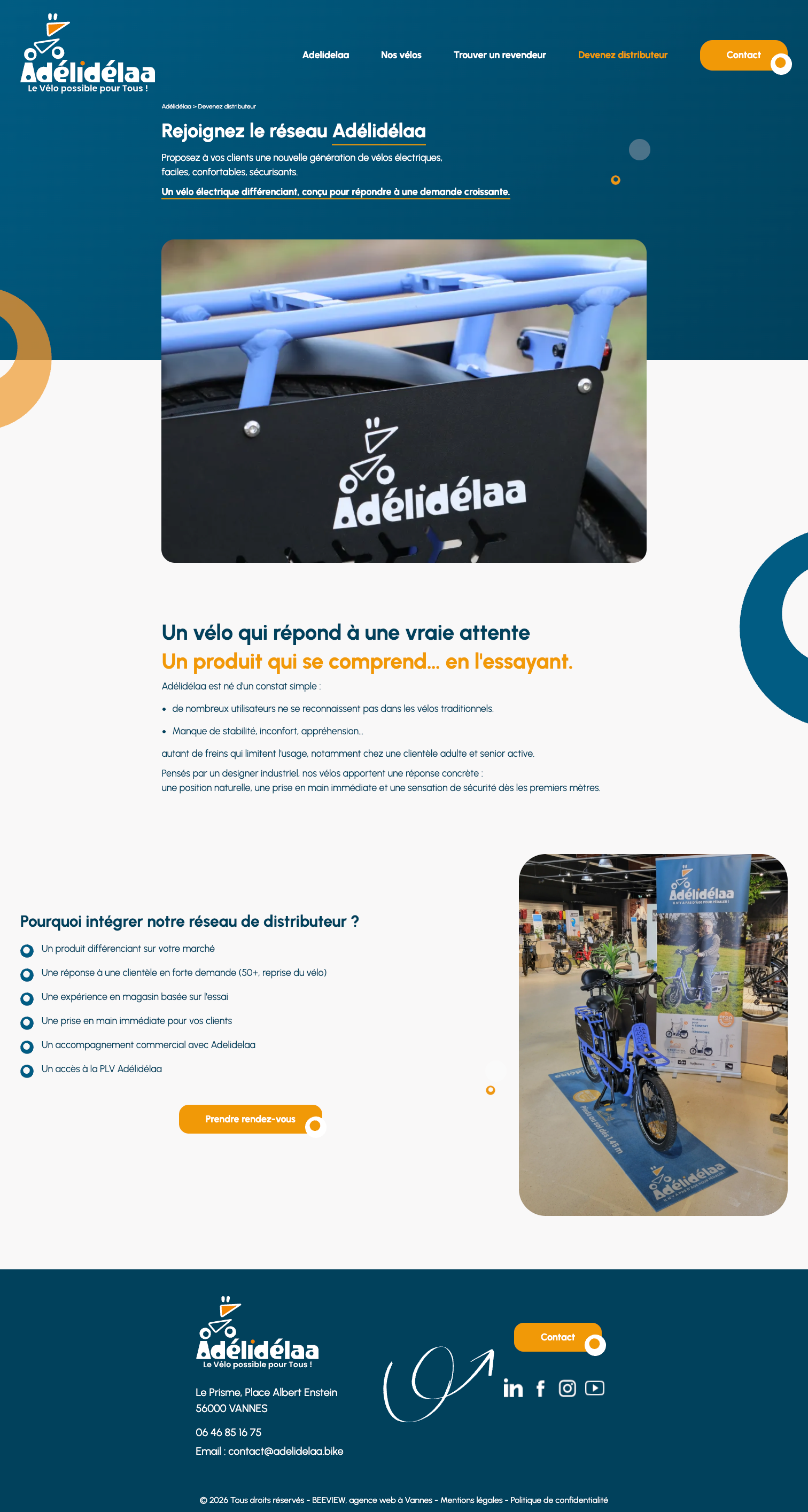 Page destiné aux magasins et revendeurs de vélos électriques