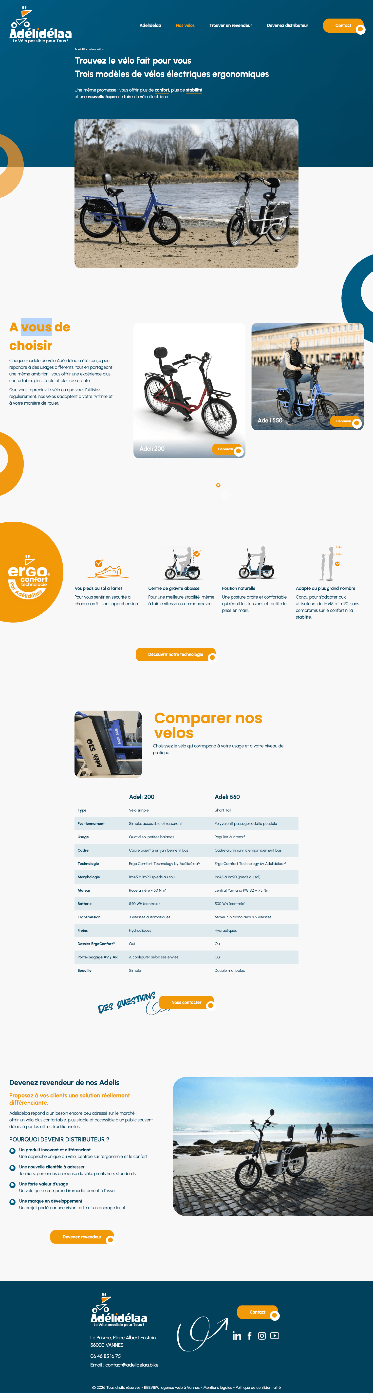 Fiche produit d'un vélo électrique Adelidélaa